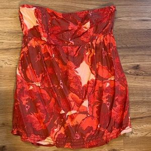 Banana Republic silk strapless top